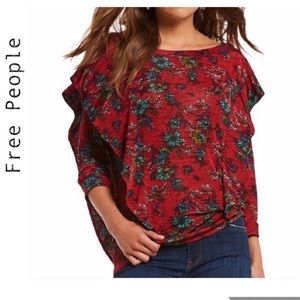 Free People Red Top